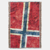 Vlag van Noorwegen Deken (Voorkant Verticaal)