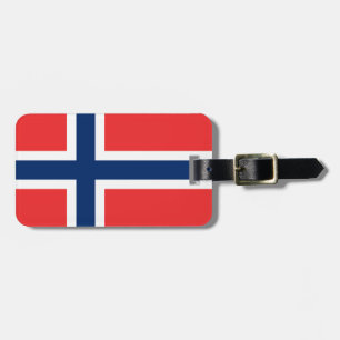 Vlag van Noorwegen Easy ID Personal Bagagelabel
