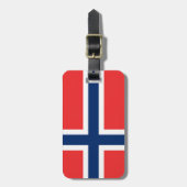 Vlag van Noorwegen Easy ID Personal Bagagelabel (Voorkant verticaal)