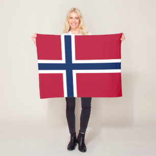 Vlag van Noorwegen Fleece Deken