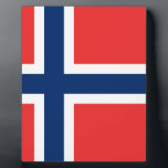 Vlag van Noorwegen Fotoplaat<br><div class="desc">Vlag van Noorwegen - Det norske-vlaggetje - Norges vlaggen</div>
