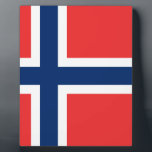 Vlag van Noorwegen Fotoplaat<br><div class="desc">Vlag van Noorwegen - Det norske-vlaggetje - Norges vlaggen</div>