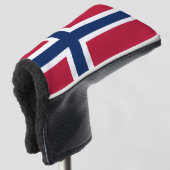 Vlag van Noorwegen Golfheadcover (3/4 voorkant)