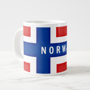 Vlag van Noorwegen Grote Koffiekop