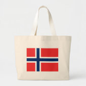 Vlag van Noorwegen Grote Tote Bag (Voorkant)