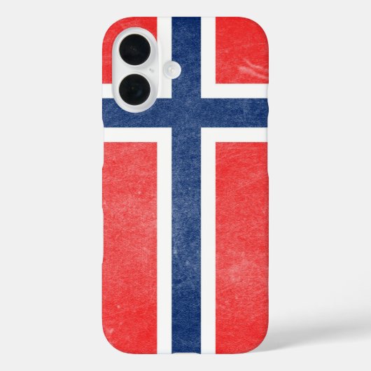 Vlag van Noorwegen Grunge Case-Mate iPhone Case (Achterkant)