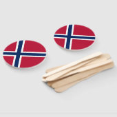 Vlag van Noorwegen Handwaaier (Niet-gemonteerd)