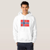 Vlag van Noorwegen Hoodie (Voorkant volledig)