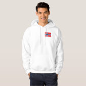 Vlag van Noorwegen Hoodie (Voorkant volledig)