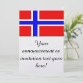 Vlag van Noorwegen Kaart (Staand voorkant)