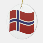 Vlag van Noorwegen Keramisch Ornament (Links)