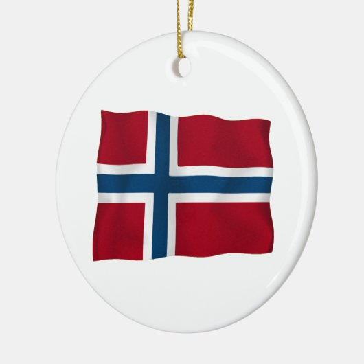 Vlag van Noorwegen Keramisch Ornament (Links)