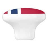 Vlag van Noorwegen Keramische Knop (Zijkant)