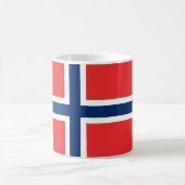 Vlag van Noorwegen Koffiemok (Center)
