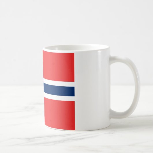 Vlag van Noorwegen Koffiemok (Rechts)