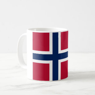 Vlag van Noorwegen Koffiemok