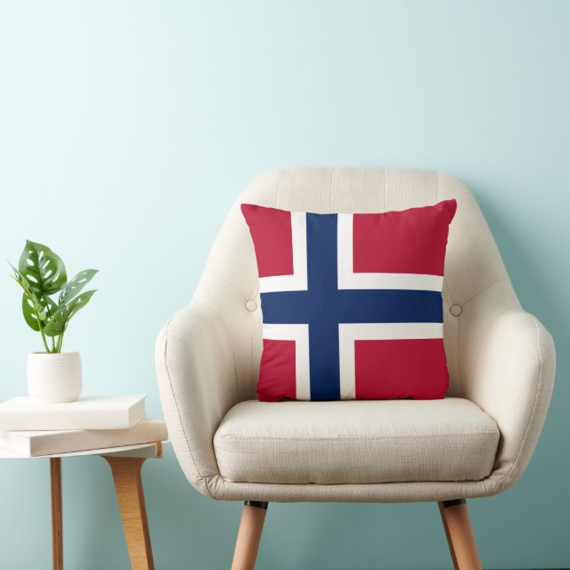 Vlag van Noorwegen Kussen (Stoel)