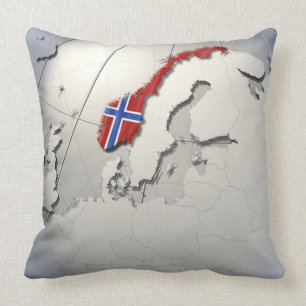 Vlag van Noorwegen Kussen