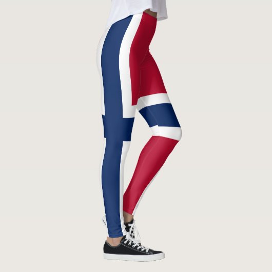 Vlag van Noorwegen Leggings (Rechts)