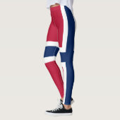 Vlag van Noorwegen Leggings (Links)