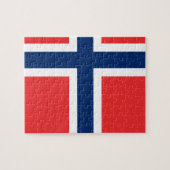 Vlag van Noorwegen Legpuzzel (Horizontaal)