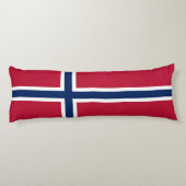 Vlag van Noorwegen Lichaamskussen (Achterkant)