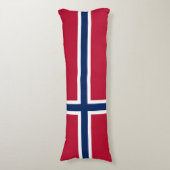 Vlag van Noorwegen Lichaamskussen (Voorkant Verticaal)