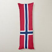Vlag van Noorwegen Lichaamskussen (Achterkant (Verticaal))