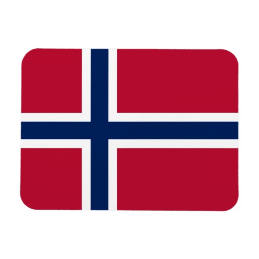 Vlag van Noorwegen Magneet (Horizontaal)