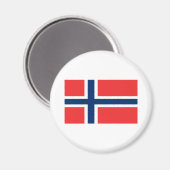 Vlag van Noorwegen Magneet (Voorkant / Achterkant)