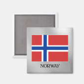 Vlag van Noorwegen Magneet (Voorkant / Achterkant)
