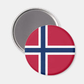 Vlag van Noorwegen Magneet (Voorkant / Achterkant)