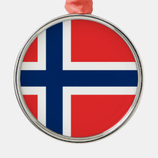 Vlag van Noorwegen Metalen Ornament