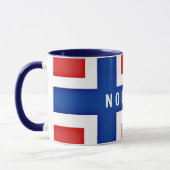 Vlag van Noorwegen Mok (Links)