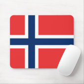 Vlag van Noorwegen Muismat (Met muis)