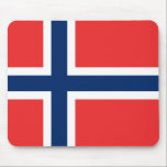 Vlag van Noorwegen Muismat<br><div class="desc">Vlag van Noorwegen - Det norske-vlaggetje - Norges vlaggen</div>