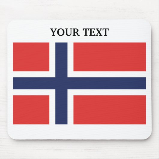 Vlag van Noorwegen Muismat (Voorkant)