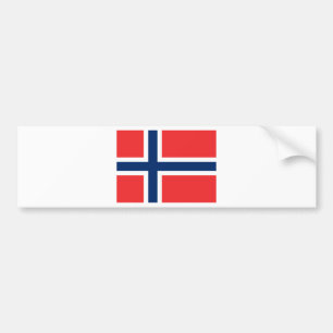 Vlag van Noorwegen - Norges flagg - Det norske Bumpersticker