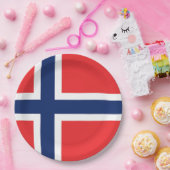 Vlag van Noorwegen Papieren Bordje (Feest)