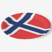 Vlag van Noorwegen Papieren Bordje (Gekanteld)