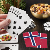 Vlag van Noorwegen Pokerkaarten (Insitu)