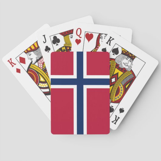 Vlag van Noorwegen Pokerkaarten (Achterkant)