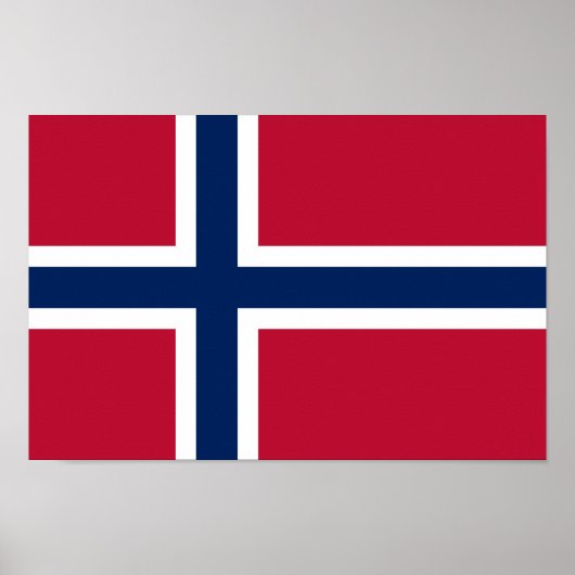 Vlag van Noorwegen Poster (Voorkant)