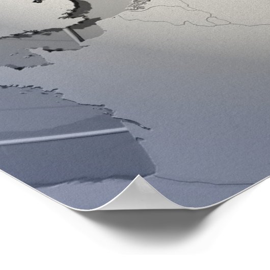 Vlag van Noorwegen Poster (Hoek)