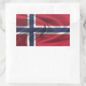 Vlag van Noorwegen Rechthoekige Sticker (Tas)