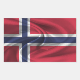 Vlag van Noorwegen Rechthoekige Sticker