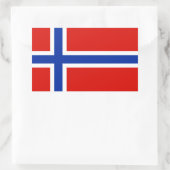 Vlag van Noorwegen Rechthoekige Sticker (Tas)