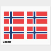 Vlag van Noorwegen Rechthoekige Sticker (Vel)