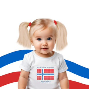 Vlag van Noorwegen Romper