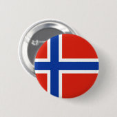 Vlag van Noorwegen Ronde Button 5,7 Cm (Voorkant /achterkant)